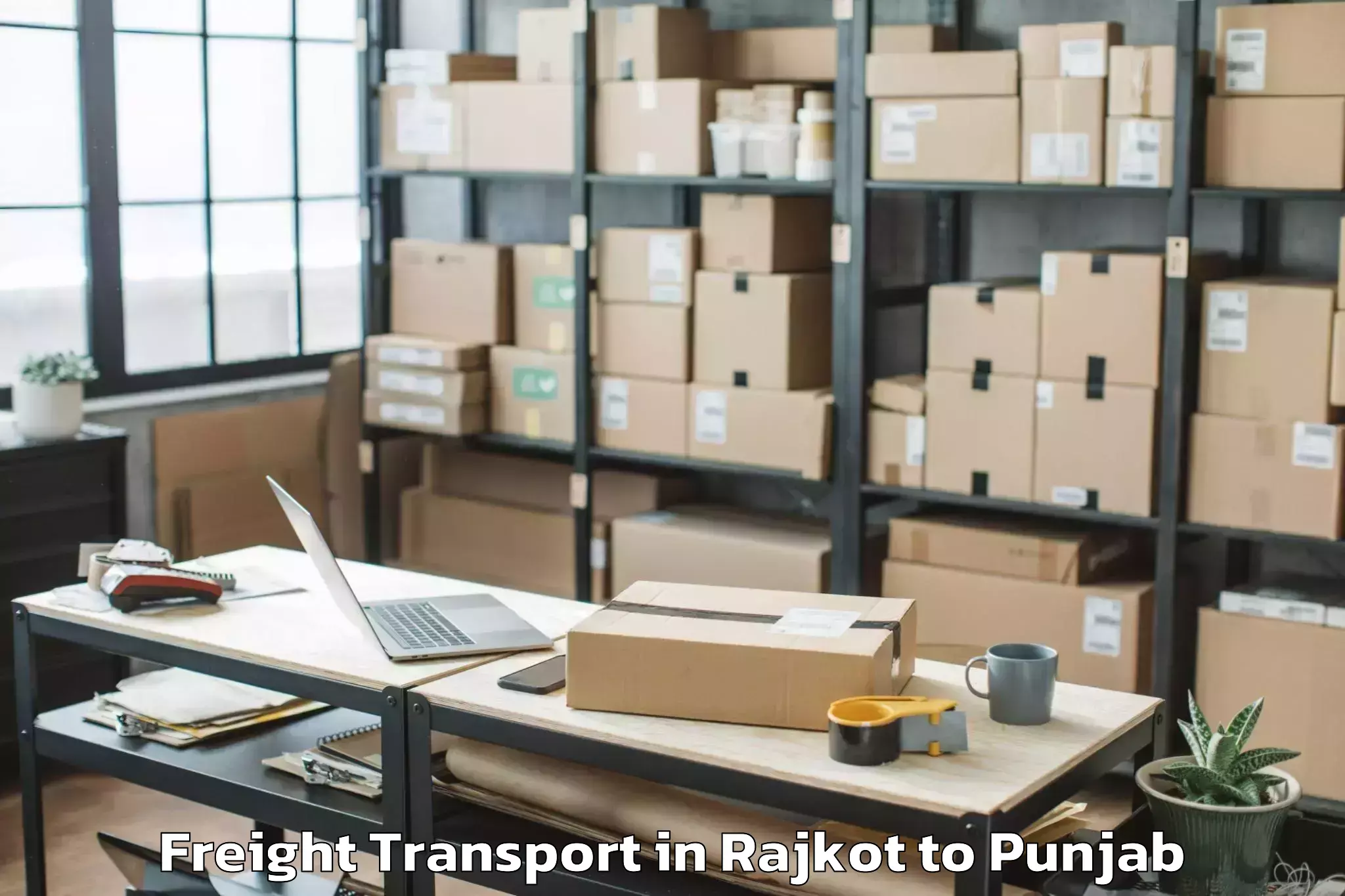 Top Rajkot to Kalanaur Freight Transport Available